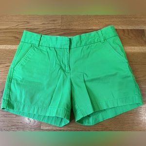 JCrew Chino Shorts GUC Size 6 Lime Green